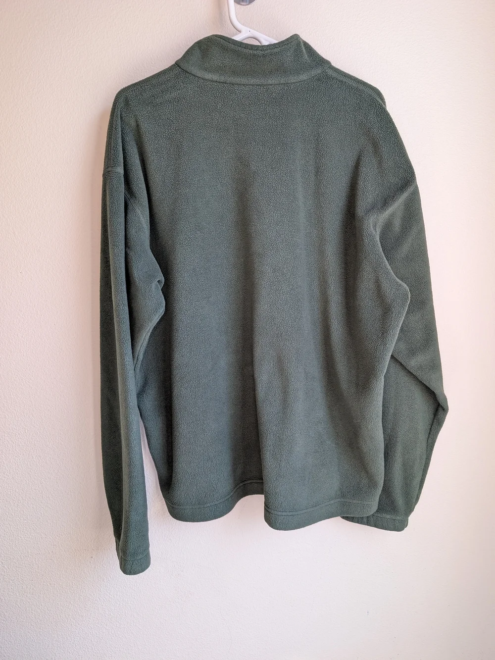 Columbia Men's Olive Green Half-Zip Fleece Pullover Size XL